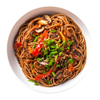 ai generato isolato yaki soba piatto, un' saporito aggiunta per grafico progetti png