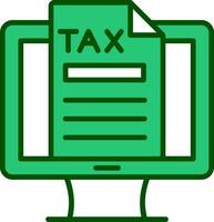 Online Tax Vector Icon