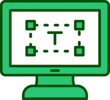 Computer text Editor Vector Icon