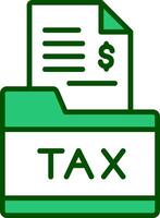 Tax Folder Vector Icon