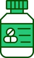 Pills Bottle Vector Icon