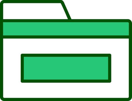 icono de vector de carpeta