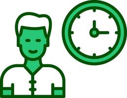 Work Time Vector Icon