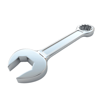 ai generato isolato regolabile chiave inglese, aggiungendo funzionalità con un' contemporaneo toccare per il tuo disegni png