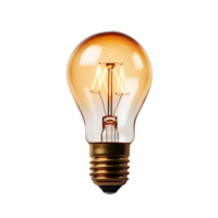 AI generated Transparent Modern Light Bulb, Perfect for Seamless Graphic Compositions png
