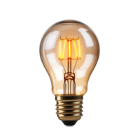 AI generated Light Bulb Without Distractions, Perfect for Focused Design Elements png