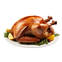 AI generated Turkey Extracted on Transparent, Making Graphic Integration Easy png