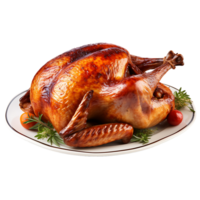 AI generated Roasted Turkey Without Distractions, Making It the Central Focus of Your Culinary Graphic png