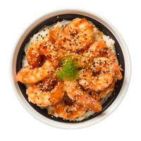 AI generated Transparent Tempura Detail, Highlighting the Texture and Details of the Japanese Dish png