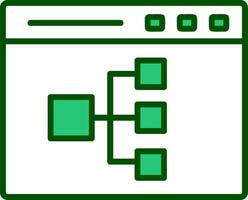 Online Flowchart Vector Icon