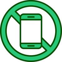 No Mobile Phone Vector Icon