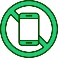 No Mobile Phone Vector Icon