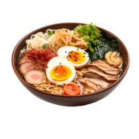 AI generated Cutout Traditional Ramen Bowl, Enhancing Design Flexibility in Culinary Projects png