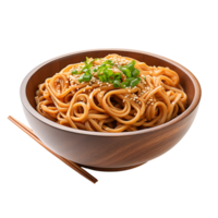 AI generated Yaki Soba Extracted on Transparent, Simplifying Integration into Designs png