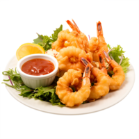 AI generated Tempura with No Background for a Seamless Blend into Various Culinary Contexts png