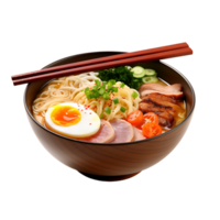 ai generado transparente antecedentes para ramen bol, Proporcionar máximo diseño flexibilidad png