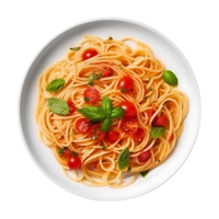 AI generated Spaghetti Without Distractions, Perfect for Focused Culinary Design Elements png