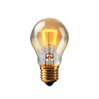 AI generated Bulb Extracted on Transparent, Making Graphic Integration Easy png