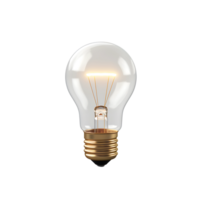 AI generated Bulb on a Blank Canvas, Providing a Canvas for Creative Customization png