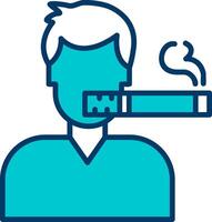 Man Smoking Vector Icon