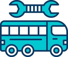 Repairing Bus Vector Icon