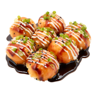 ai generato takoyaki ritaglio sentiero per preciso dettagliare nel culinario disegni png