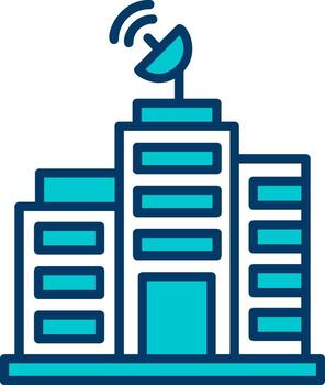 Building Network Vector Icon