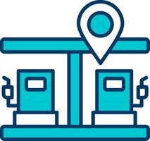 Gas Station Pin Vector Icon