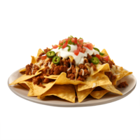 AI generated Isolated Fresh Taco Salad, Offering a Tempting Visual in Culinary Presentations png