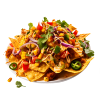 AI generated Isolated Taco Salad Dish for Mouthwatering Culinary Graphics png