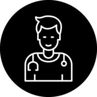 icono de vector de doctor