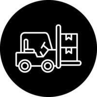 Forklift Vector Icon