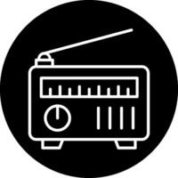 icono de vector de radio