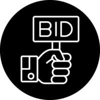 Bid Vector Icon