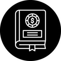 financiero libro vector icono