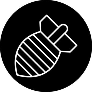 atómico bomba vector icono