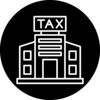 Tax Office Building Vector Icon