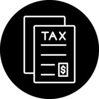 impuesto archivo vector icono