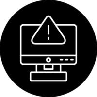 icono de vector de error