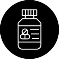 Pills Bottle Vector Icon