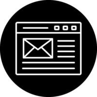 icono de vector de correo electrónico