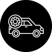 icono de vector de ajuste de coche