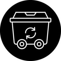 icono de vector de reciclaje