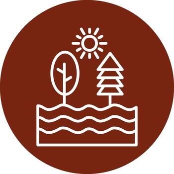 River Vector Icon