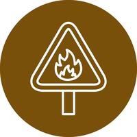 Flammable Vector Icon