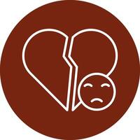 Broken Heart Vector Icon