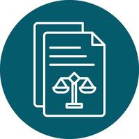 Legal Document Vector Icon