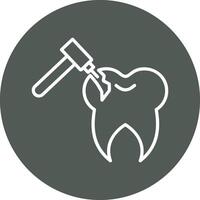 Tooth Drilling Vector Icon