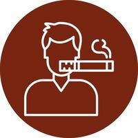 Man Smoking Vector Icon