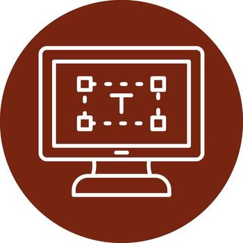 Computer text Editor Vector Icon